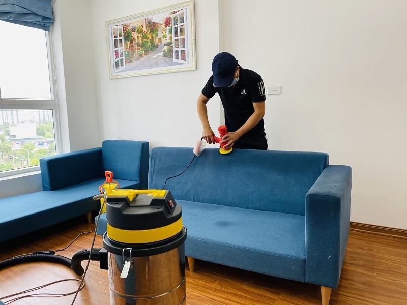 Dịch vụ giặt ghế sofa vải tại nhà ở Bình Thạnh 0909980348