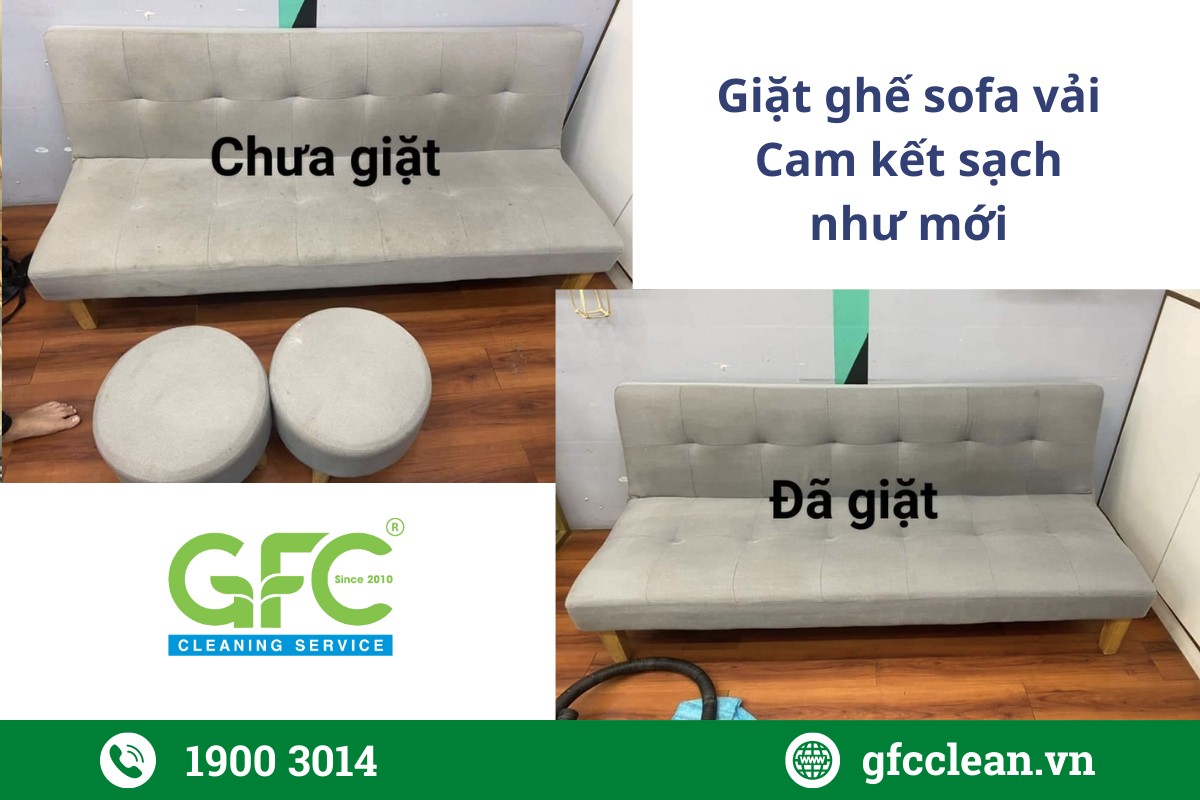 Dịch vụ giặt ghế sofa vải tại nhà Cần Giuộc 0909980348
