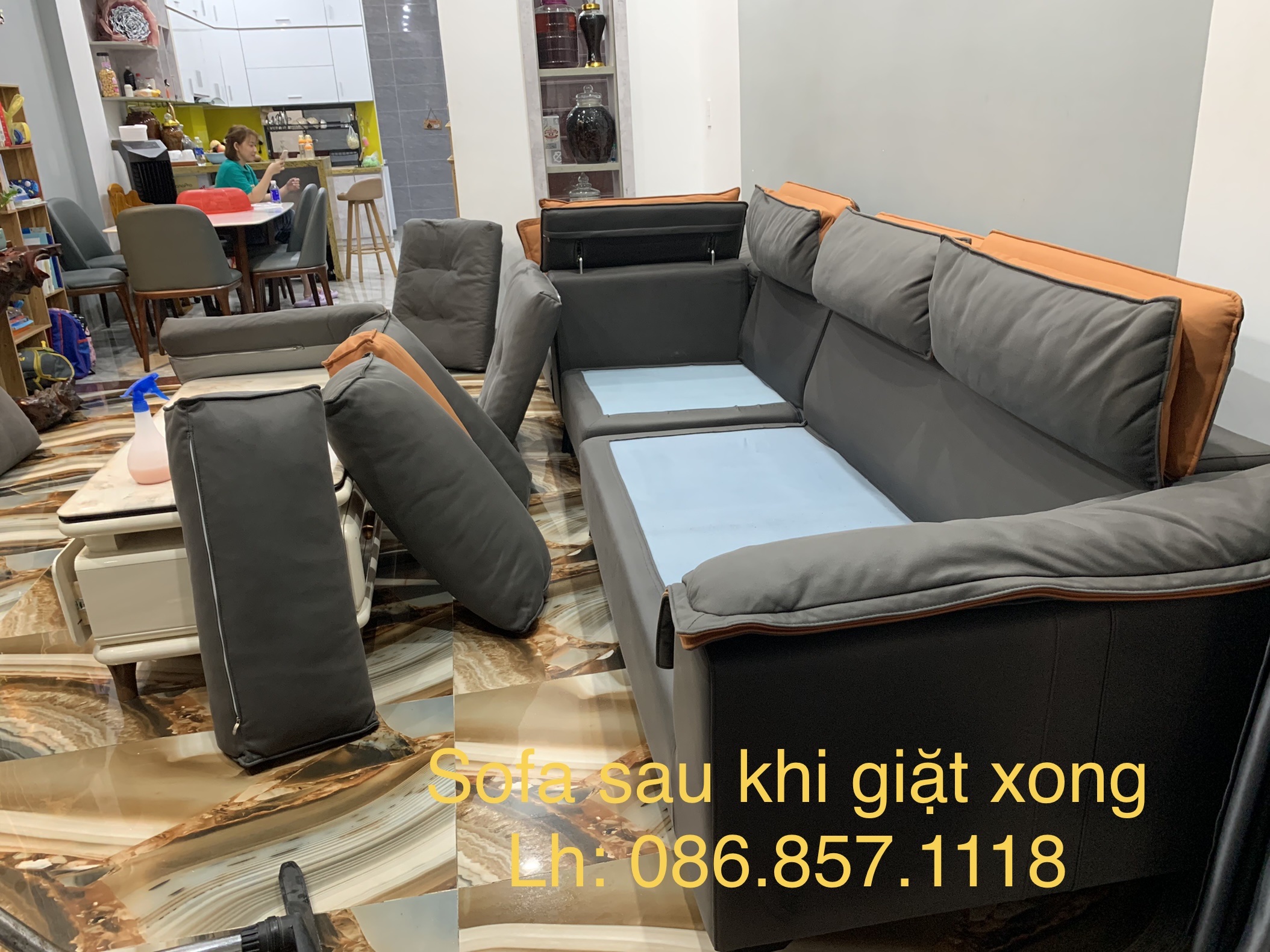 Quy trình giặt ghế sofa chuẩn 5 sao tại Biên Hòa: Tận mắt chứng kiến sự khác biệt