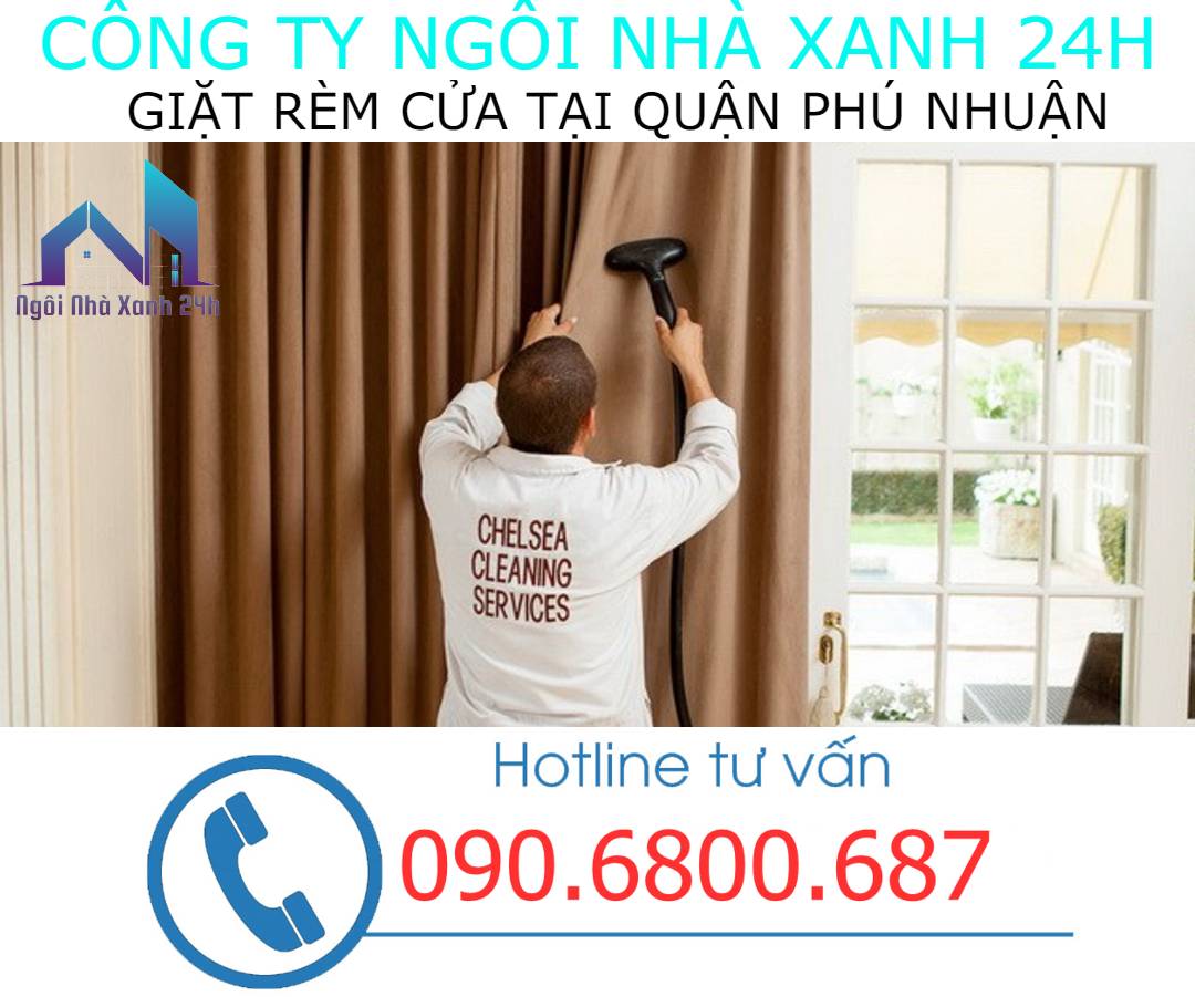 Dịch vụ giặt rèm cửa chuyên nghiệp tại Phú Nhuận 0909980348
