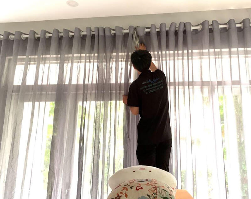 Dịch vụ giặt rèm cửa chuyên nghiệp tại Quận 2 0909980348