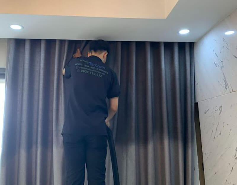 Quy trình giặt rèm cửa chuyên nghiệp tại Quận 6 đảm bảo chất lượng