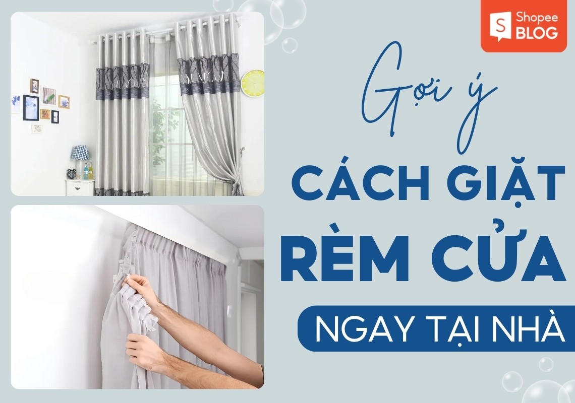 Quy trình giặt rèm tại nhà của chúng tôi