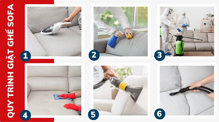 Quy trình giặt ghế nỉ tại nhà của chúng tôi
