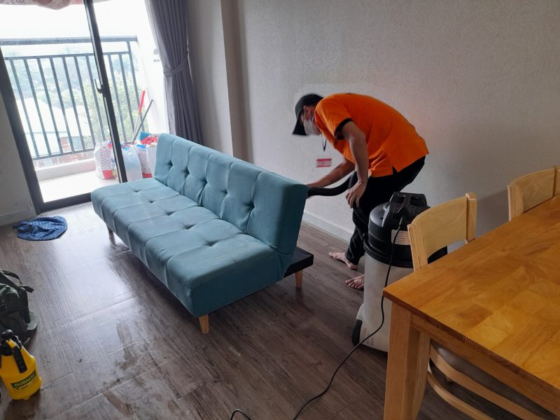 Quy trình giặt ghế sofa da tại nhà của chúng tôi (Bến Cát Bình Dương)