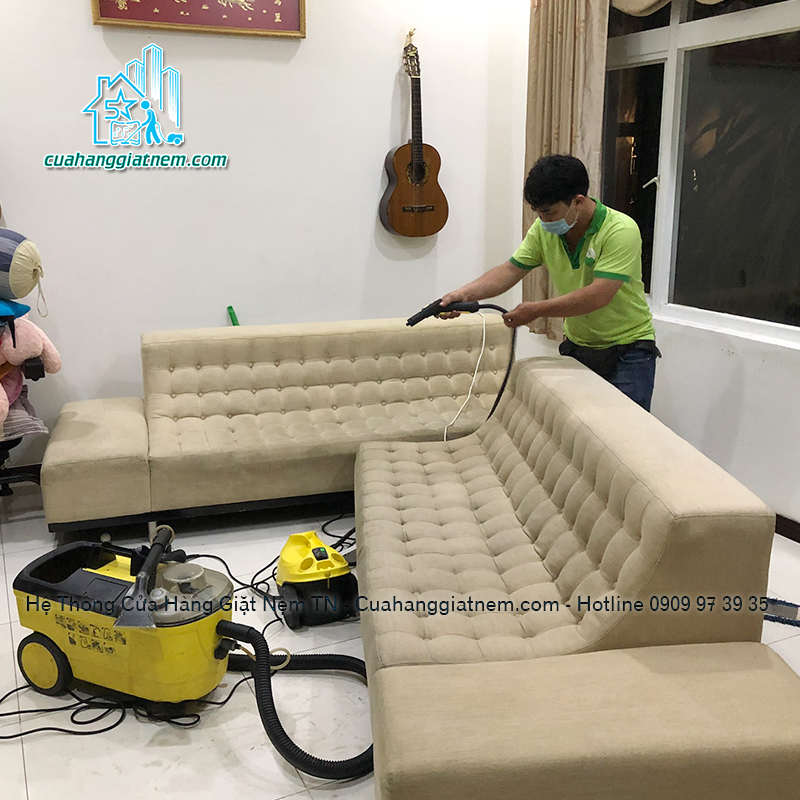 Dịch vụ giặt ghế sofa tại Cần Giuộc 0909980348