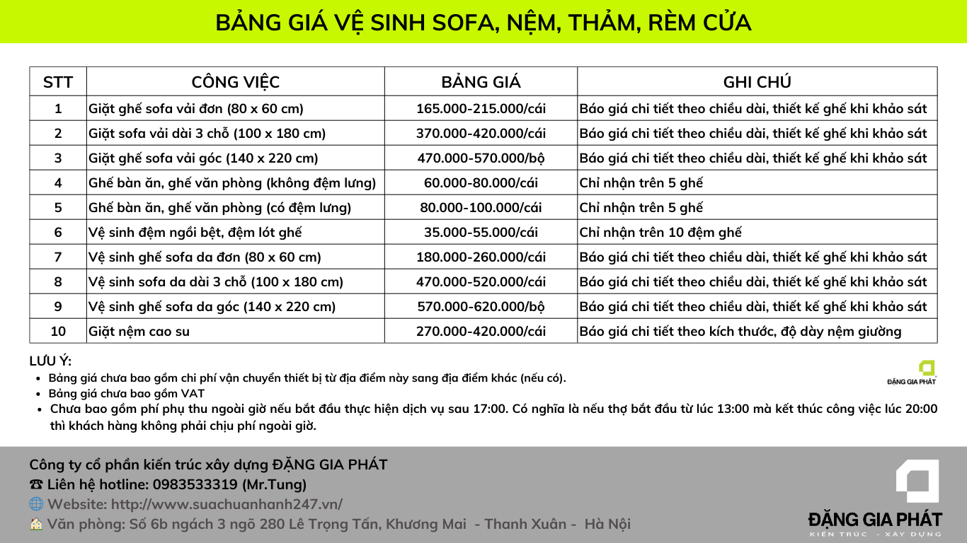 Bảng Giá Giặt Ghế Sofa Tại Biên Hòa Năm 2025 So Sánh Chi Tiết
