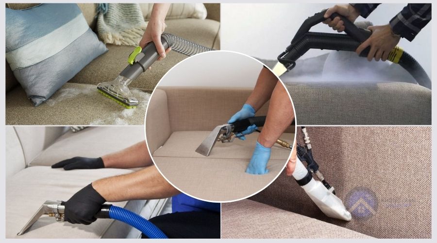 Quy trình giặt ghế sofa vải tại nhà: Chi tiết từng bước trong quy trình giặt ghế sofa vải của chúng tôi, từ khâu tiếp nhận yêu cầu đến hoàn thiện, đảm bảo ghế sạch sẽ và khô thoáng. Bao gồm khâu kiểm tra, làm sạch, khử trùng, sấy khô và hoàn thiện.