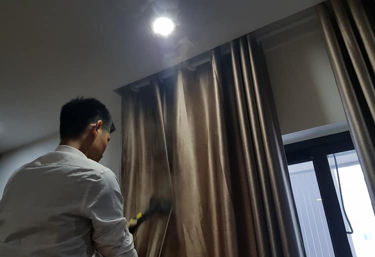 Quy trình giặt màn cửa tại nhà Gò Vấp của chúng tôi