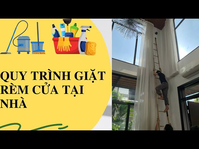 Quy trình giặt rèm cửa chuyên nghiệp tại Hòa Phát 100 Lũy Bán Bích