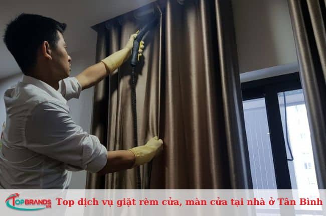 Quy trình giặt rèm cửa chuyên nghiệp tại Khuông Việt, Tân Phú