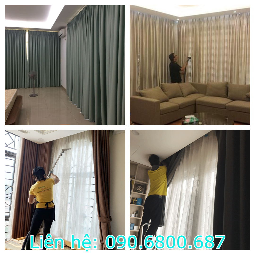 Dịch vụ giặt rèm cửa chung cư Saigonland Apartment Bình Thạnh Uy tín, chất lượng