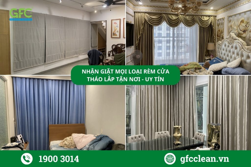 Các lựa chọn dịch vụ giặt rèm cửa tại Thanh Đa 6, Trường Chinh