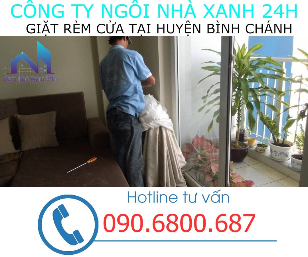Dịch vụ giặt rèm cửa chuyên nghiệp tại Bình Chánh 0909980348