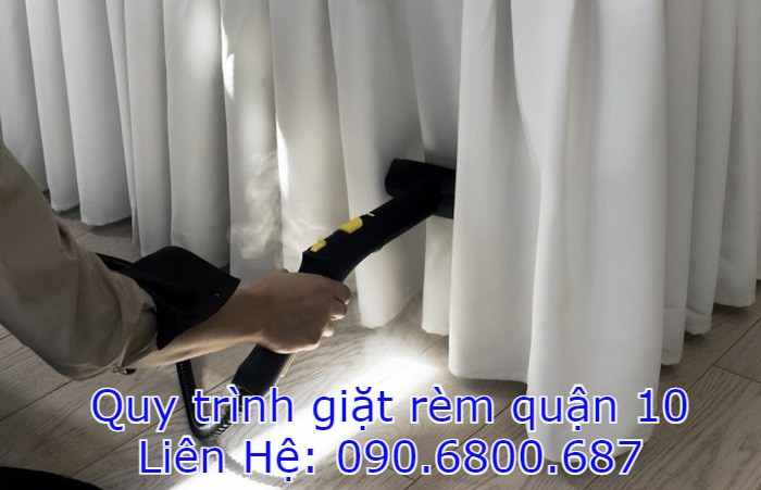 Quy trình giặt rèm cửa chuyên nghiệp tại nhà Quận 10 của chúng tôi