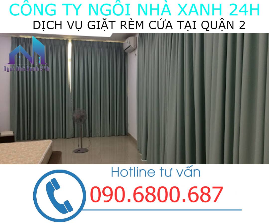 Bảng giá giặt rèm cửa tại nhà Quận 2 năm 2025 (0909980348)