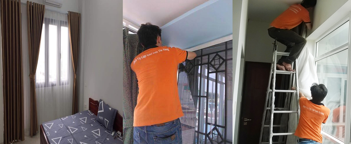 Dịch vụ giặt rèm cửa chuyên nghiệp tại Quận 4 0909980348