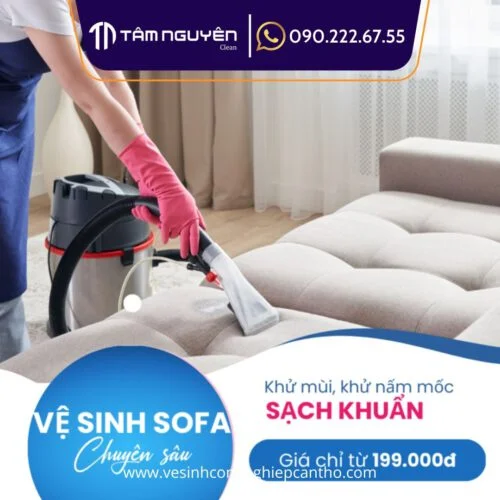 Dịch vụ máy hút bụi giặt ghế sofa tại Cần Giuộc 0909980348