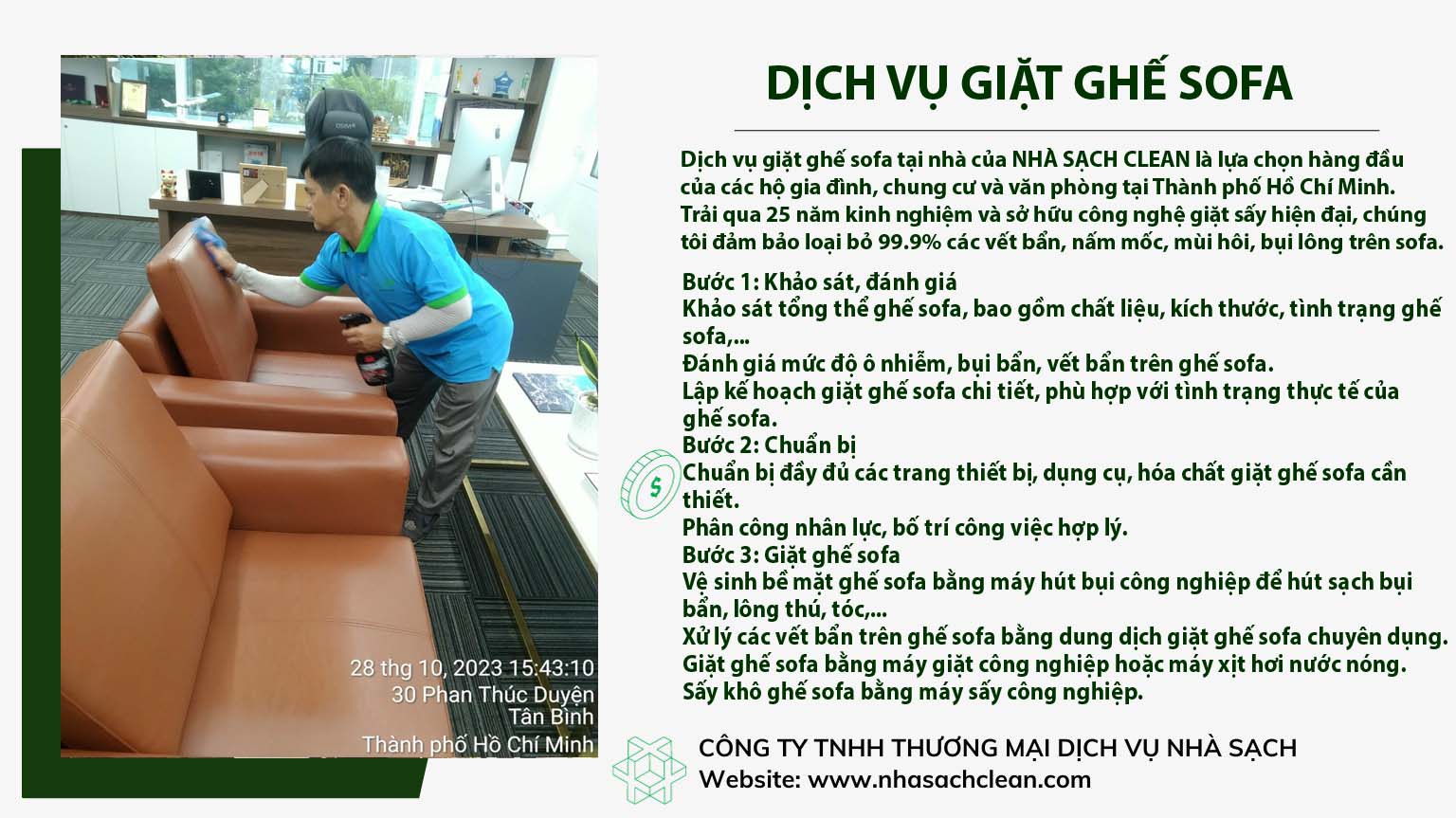 Bảng giá giặt ghế sofa Bình Thạnh năm 2025: Minh bạch và cạnh tranh