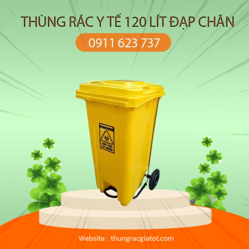 Lợi ích của việc sử dụng thùng rác 120L đạp chân