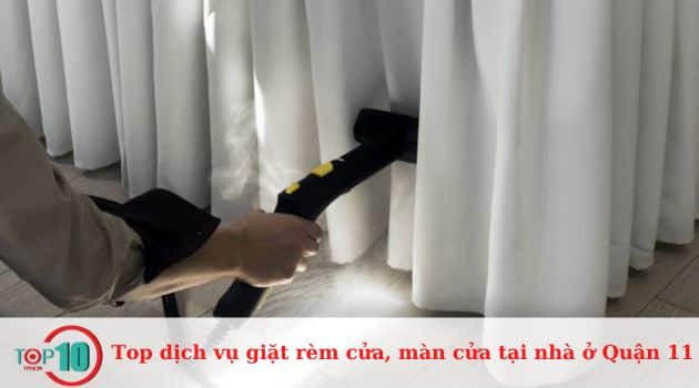 Quy trình vệ sinh rèm cửa chuyên nghiệp tại nhà ở Quận 11