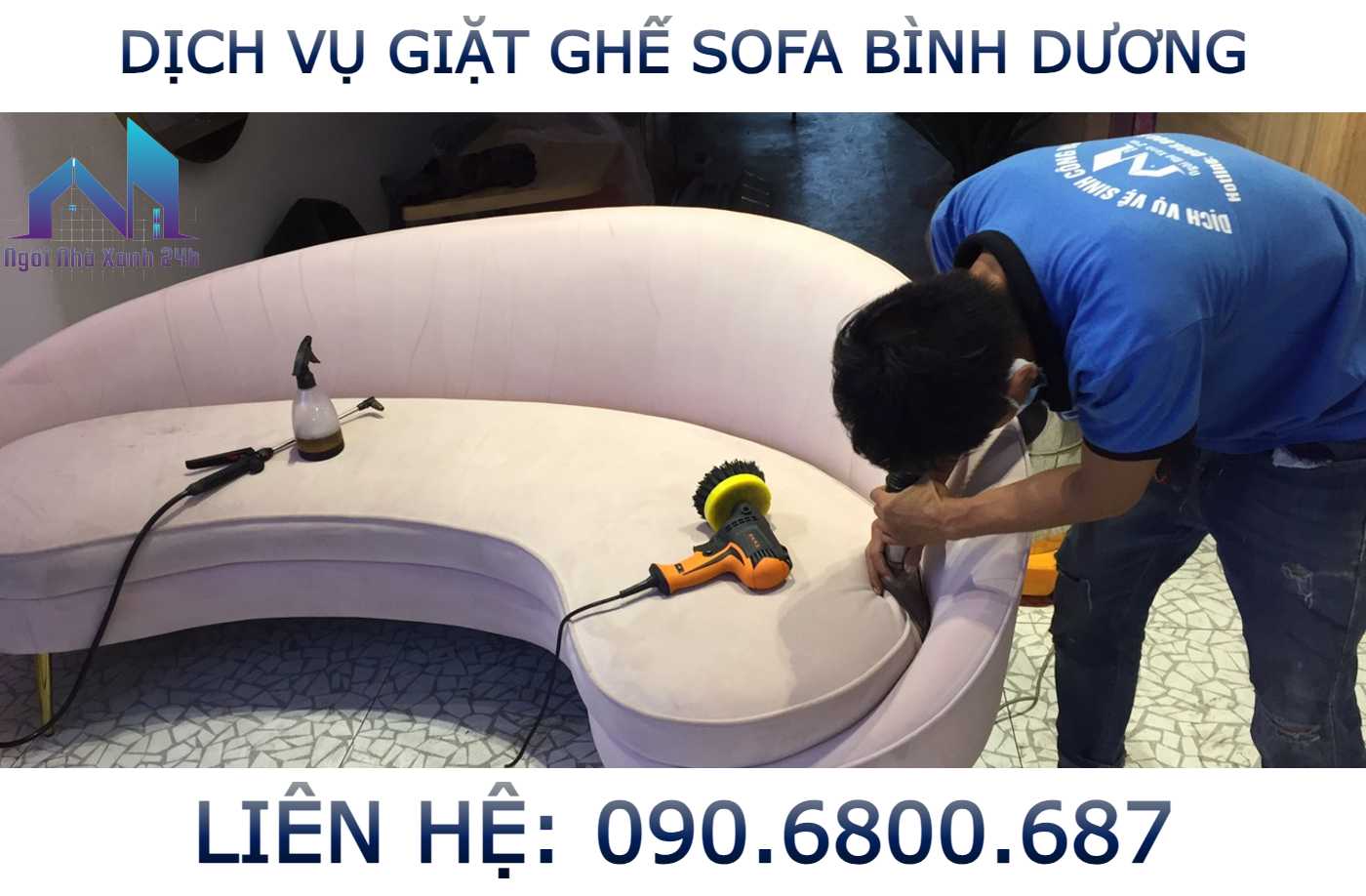 Quy Trình Giặt Ghế Sofa Chuẩn Tại Dĩ An Bình Dương (7 Bước)