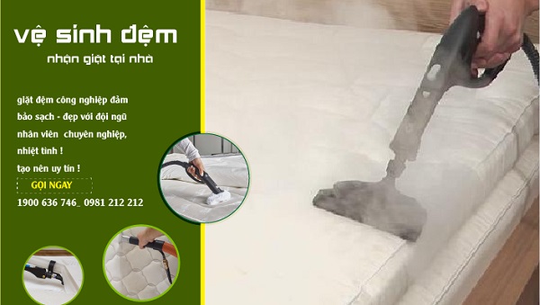 Quy trình giặt đệm bông ép chuẩn tại Tân Bình: Đảm bảo sạch sâu, diệt khuẩn, an toàn cho sức khỏe.