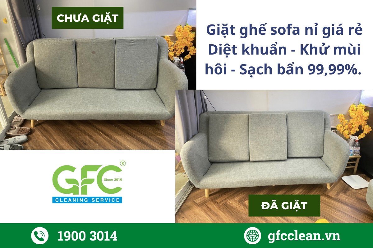 Bảng Giá Dịch Vụ Giặt Sofa Nỉ Tại Nhà Tân Bình 2025 Chi Tiết và Cập Nhật