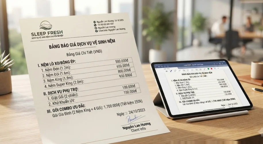 Dịch Vụ Giặt Đệm Bến Cát Uy Tín, Sạch Sâu, Giá Tốt 2026 - Dịch vụ giặt đệm bến cát uy tín và chuyên sâu - Bảo Linh