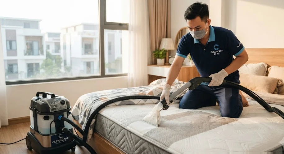 giặt đệm bông ép dĩ an - Dịch vụ giặt đệm bông ép Dĩ An chuyên nghiệp cùng chuyên gia Đoan Áo Xanh