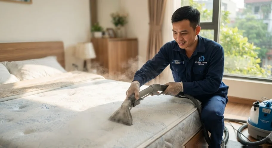 Dịch Vụ Giặt Đệm Dĩ An Sạch Sâu - Bảng Giá Mới 2026 - dịch vụ giặt đệm dĩ an chuyên nghiệp tại nhà