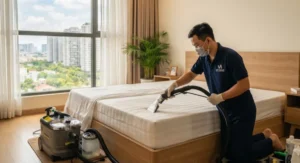 dịch vụ giặt đệm thủ dầu một chuyên nghiệp tại nhà