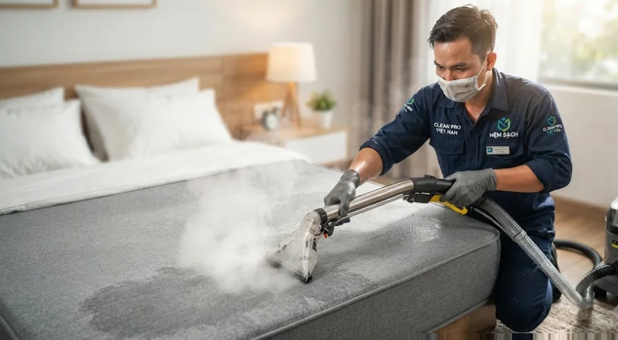 Dịch Vụ Vệ Sinh Nệm Bình Tân Trọn Gói - Báo Giá Sạch Sâu - Dịch vụ vệ sinh nệm Bình Tân uy tín từ chuyên gia Bảo Linh và thực trạng ô nhiễm nệm tại nhà