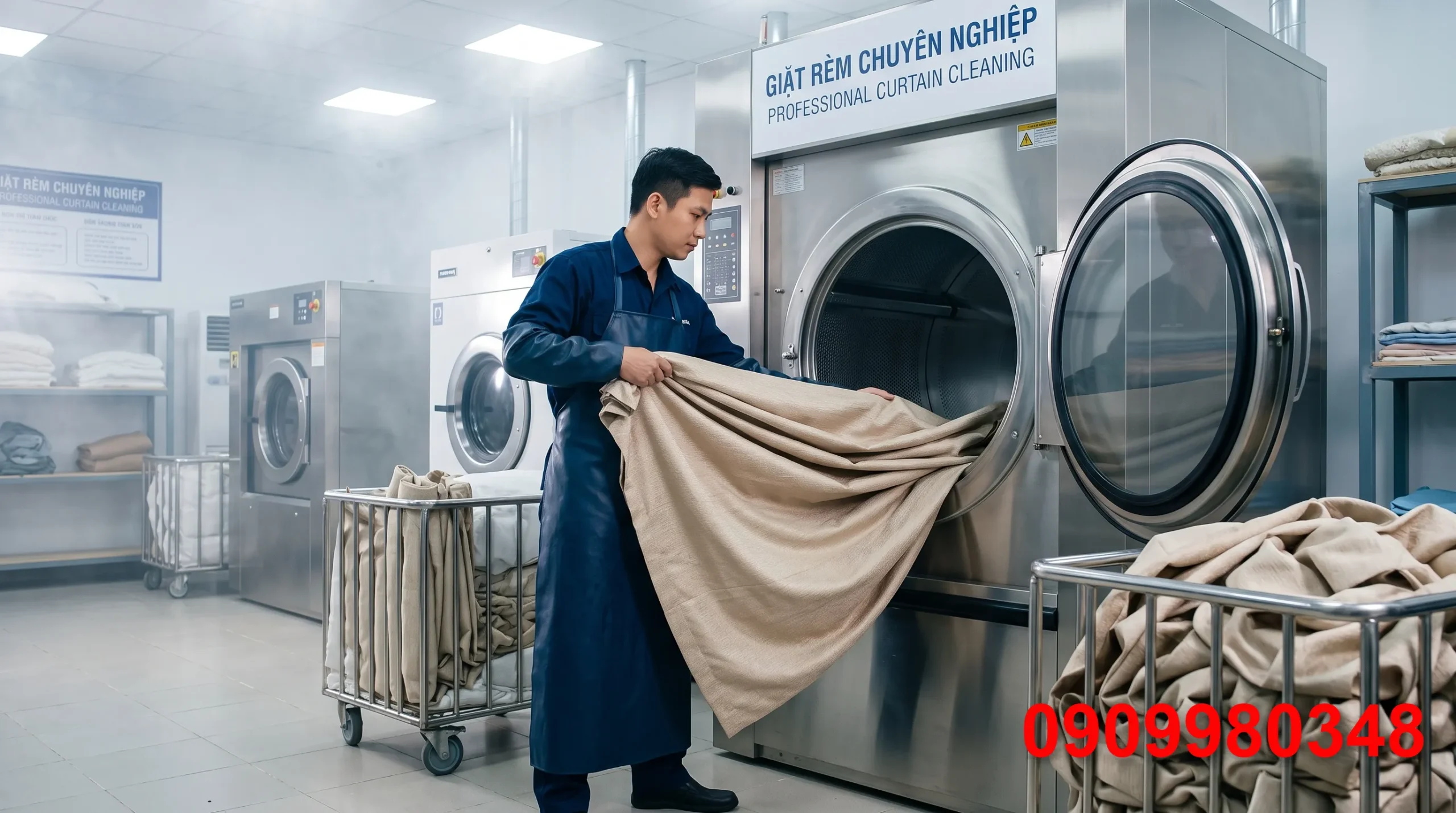 Giặt Rèm Cửa Quận 2 Nhanh Chóng, Lấy Trong Ngày Giá Tốt