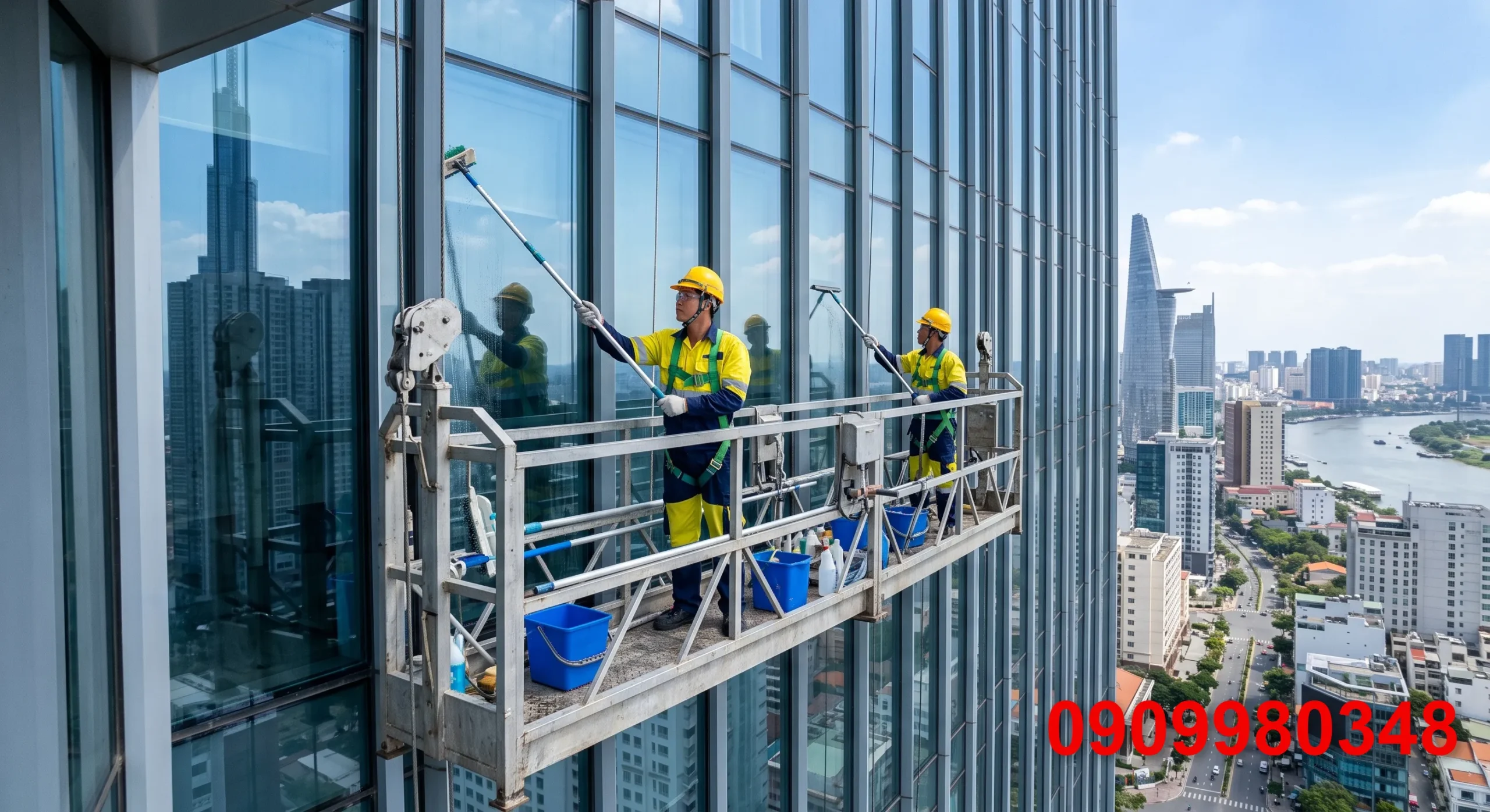 Dịch Vụ Lau Kính Nhà Cao Tầng TPHCM Uy Tín | Báo Giá Trọn Gói