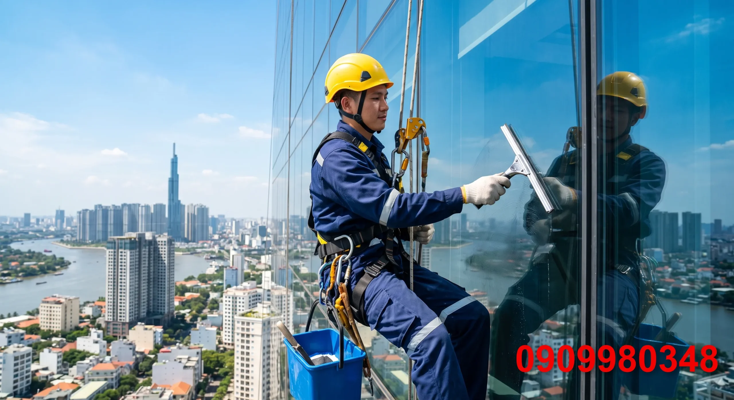 Dịch Vụ Lau Kính Nhà Cao Tầng TPHCM Uy Tín | Báo Giá Trọn Gói