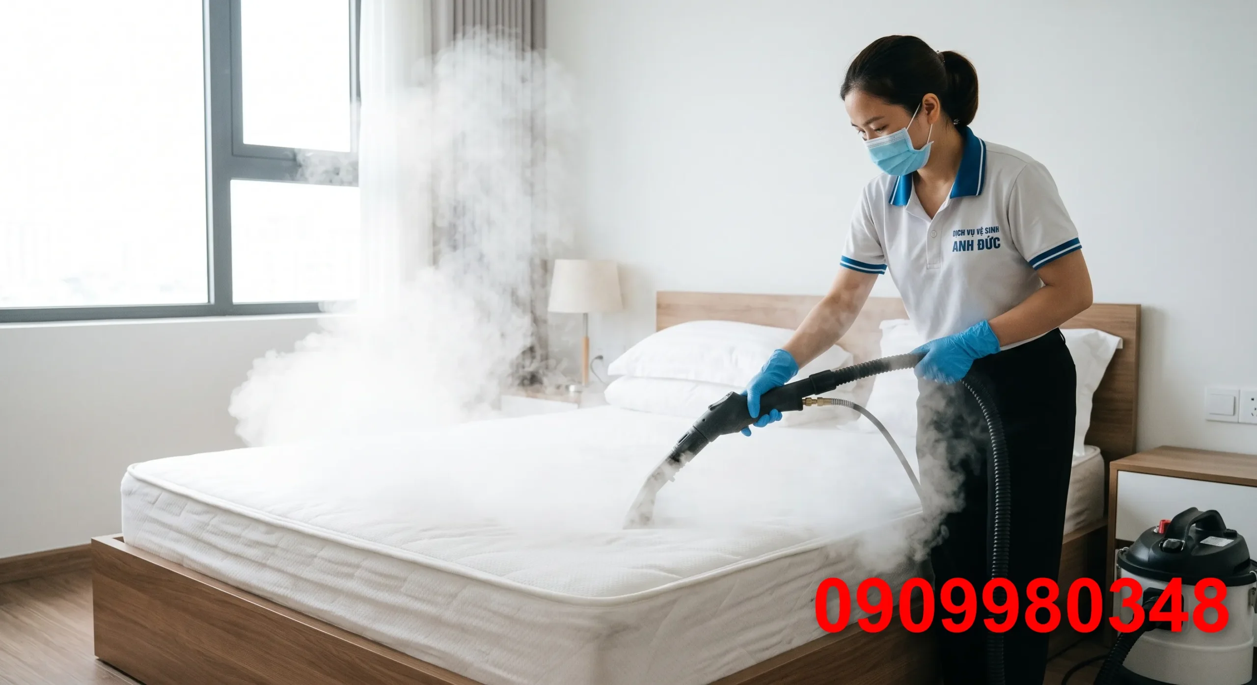 Giặt Nệm Dĩ An Tại Nhà Uy Tín | Sạch Bẩn, Diệt 99% Vi Khuẩn