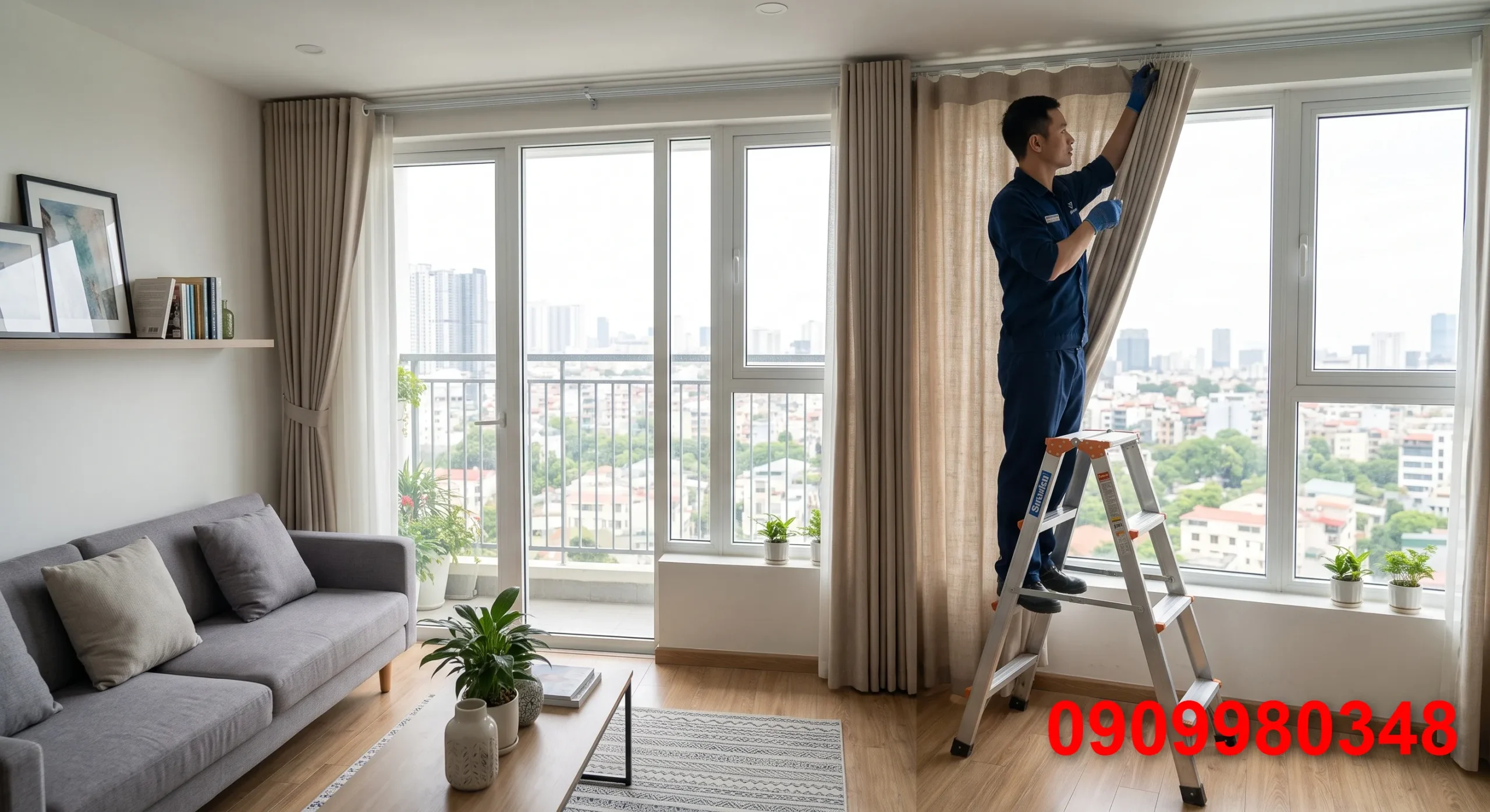 Giặt Rèm Cửa Quận 7 Tại Nhà | Bảng Giá Trọn Gói Mới Nhất