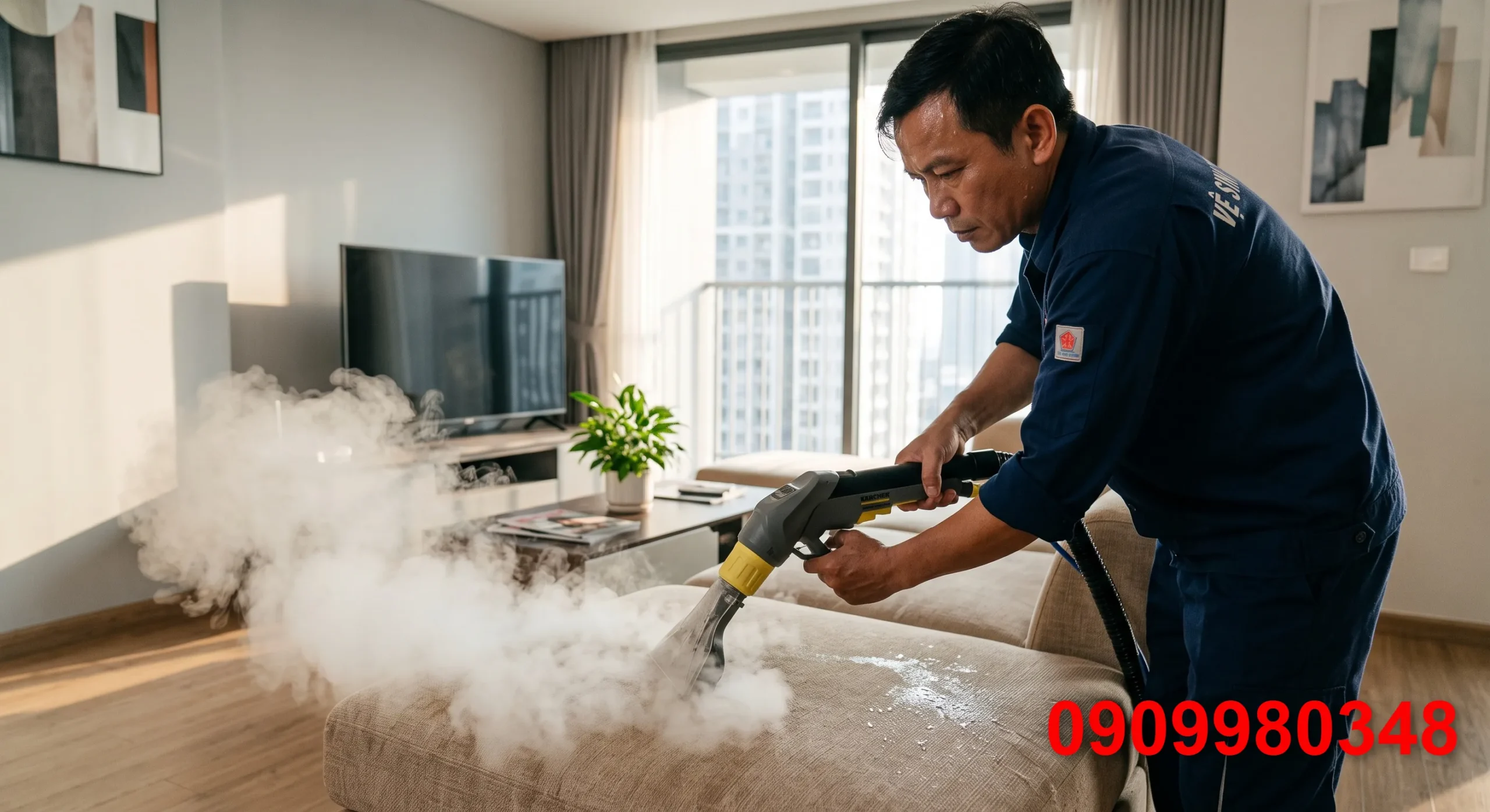 Báo giá giặt ghế sofa Thuận An Bình Dương tận nhà uy tín