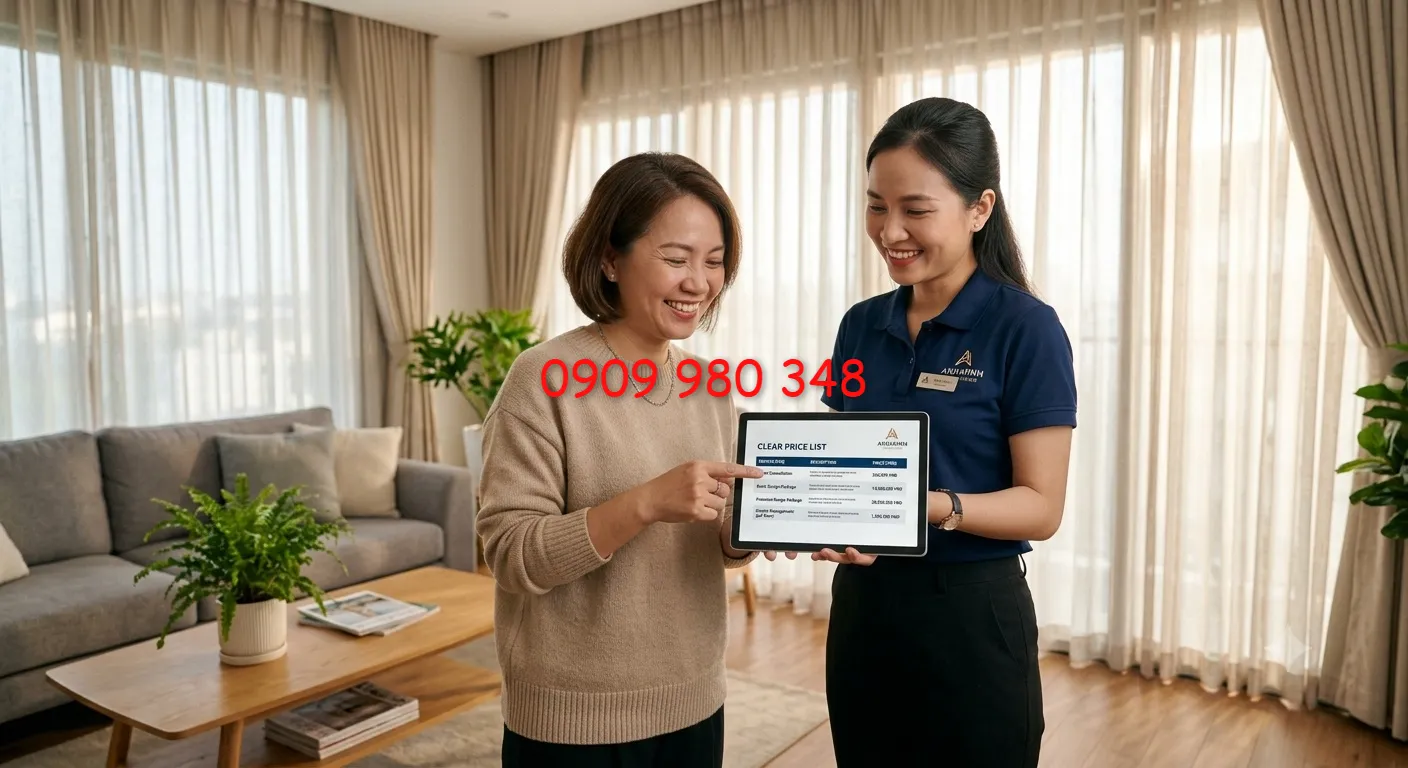 Giặt Rèm Cửa Hóc Môn [2026]: Bảng Giá & Dịch Vụ Trọn Gói