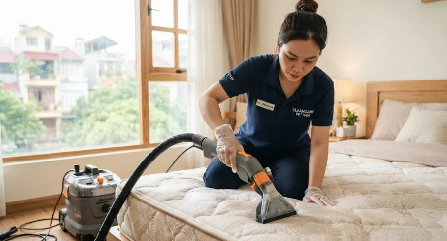 Vệ Sinh Nệm Tại Nhà Bến Cát Trọn Gói Uy Tín Giá Rẻ - vệ sinh nệm tại nhà bến cát chuyên nghiệp