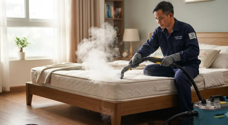Dịch Vụ Giặt Nệm Tại Nhà Dĩ An Uy Tín - Vệ Sinh Bảo Linh - vệ sinh nệm tại nhà dĩ an bằng hơi nước nóng