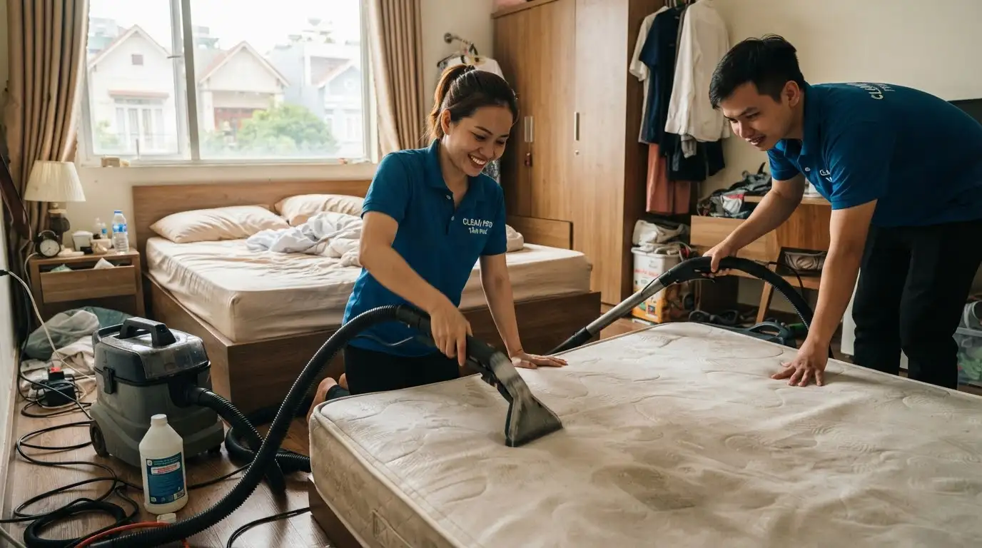 Giặt Nệm Cao Su Gò Vấp Diệt Khuẩn, Lấy Ngay Giá Rẻ - ve-sinh-nem-tan-phu-s3